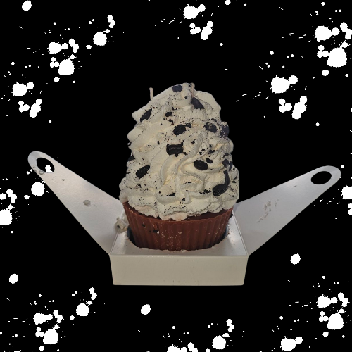 Coffee cupcake candle