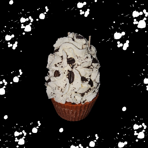 Coffee cupcake candle