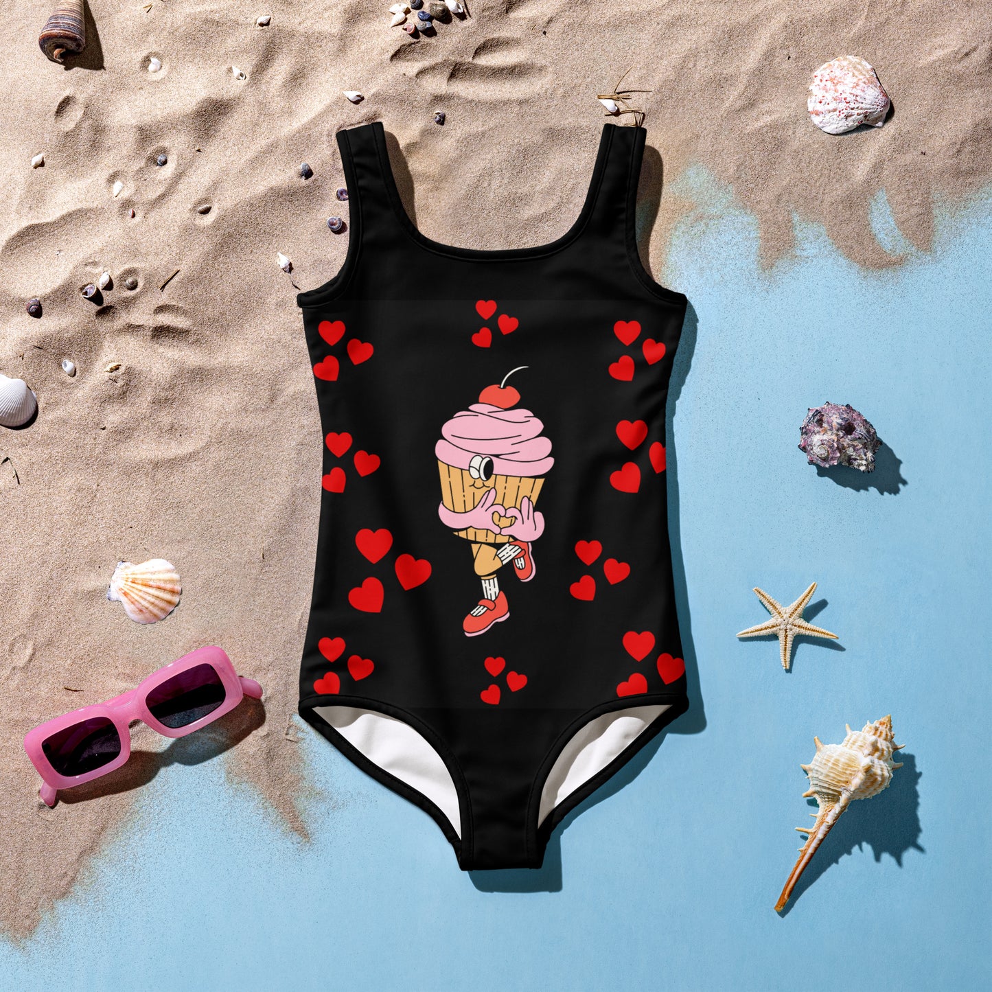 All-Over Print Kids Swimsuit