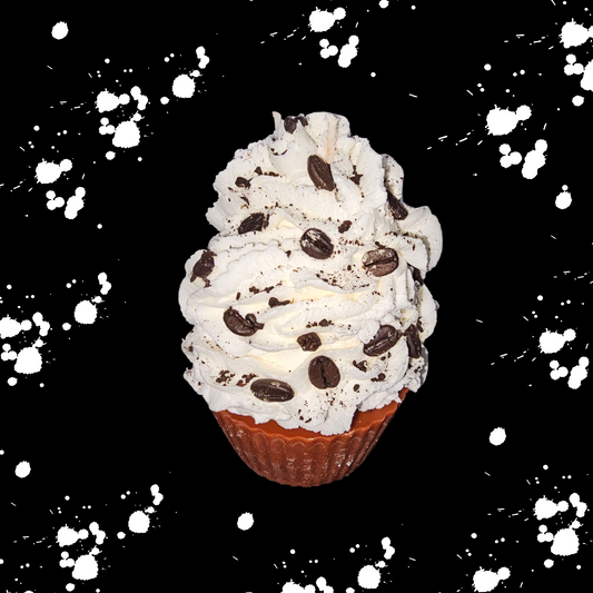 Coffee cupcake candle