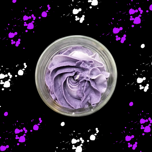 White and Purple candle Jar